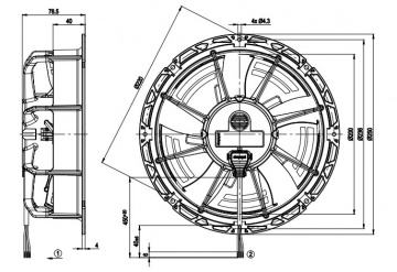 Ventilator axial de aspiratie EBM W1G 200-EC91-45
